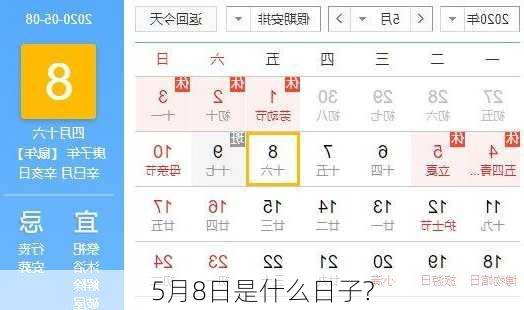 5月8日是什么日子?