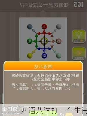 四通八达打一个生肖