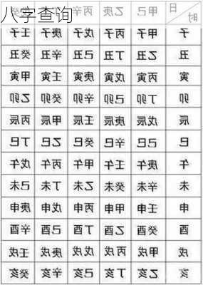 八字查询