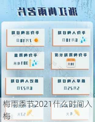 梅雨季节2021什么时间入梅