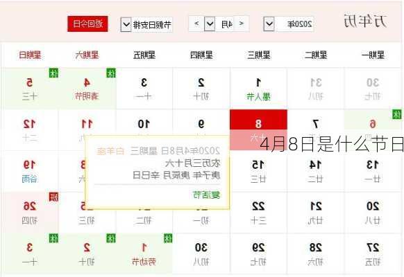 4月8日是什么节日