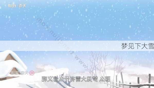 梦见下大雪