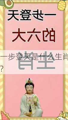 一步登天是什么生肖?