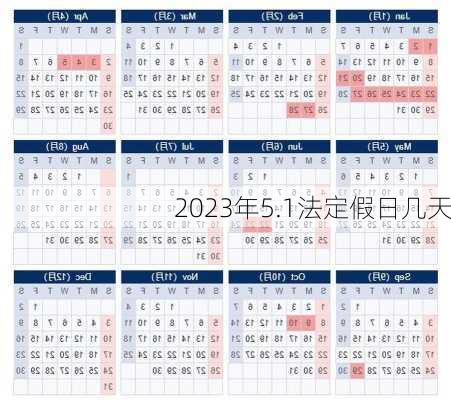 2023年5.1法定假日几天