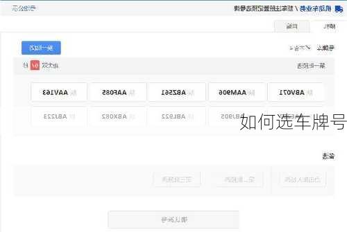 如何选车牌号