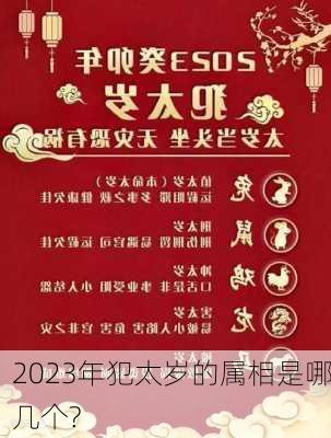 2023年犯太岁的属相是哪几个?