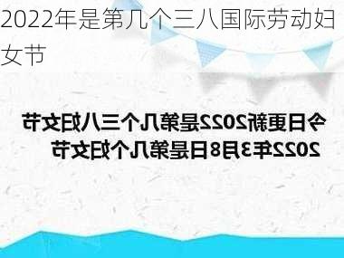 2022年是第几个三八国际劳动妇女节