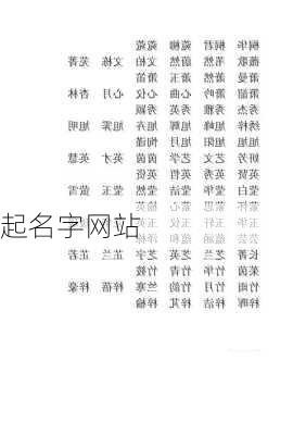 起名字网站