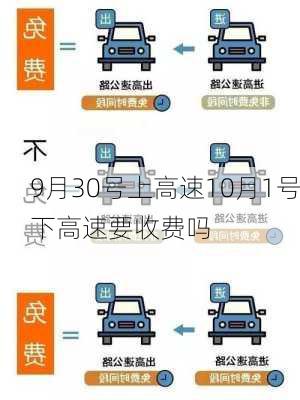 9月30号上高速10月1号下高速要收费吗