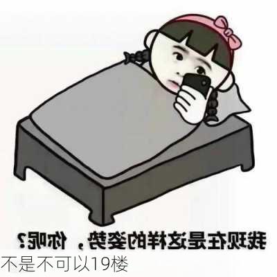 不是不可以19楼