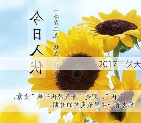 2017三伏天