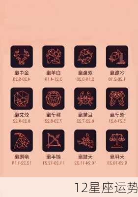 12星座运势