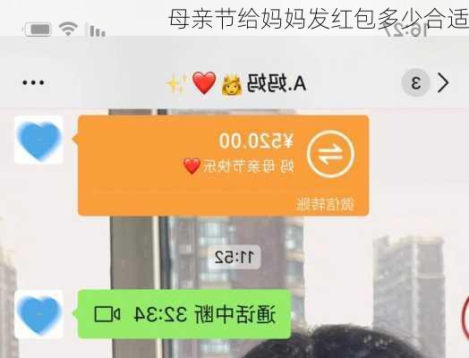 母亲节给妈妈发红包多少合适