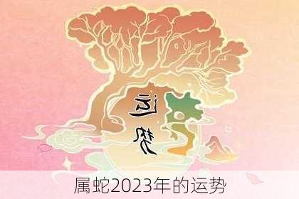 属蛇2023年的运势