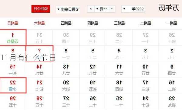 11月有什么节日