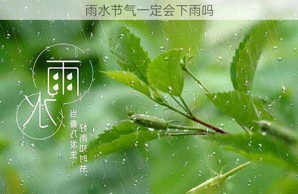 雨水节气一定会下雨吗