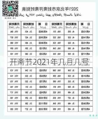 开斋节2021年几月几号