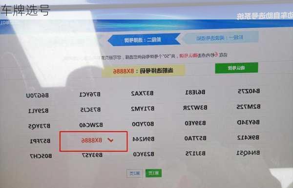 车牌选号