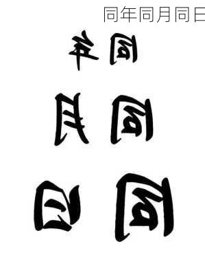 同年同月同日