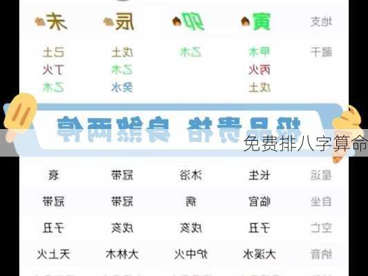免费排八字算命