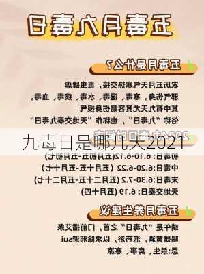 九毒日是哪几天2021