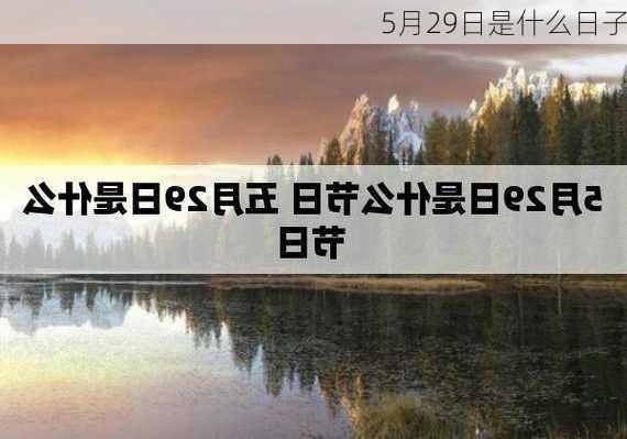 5月29日是什么日子