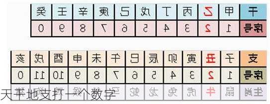 天干地支打一个数字