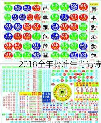 2018全年极准生肖码诗