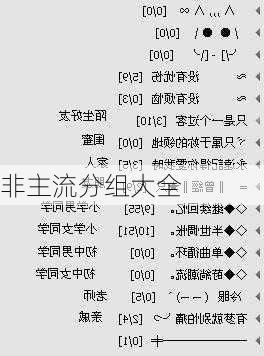 非主流分组大全
