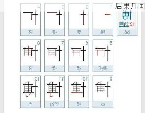 后果几画