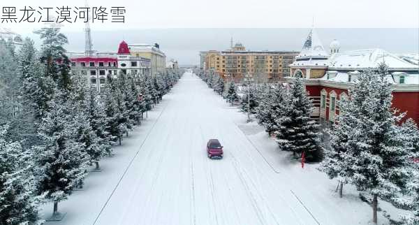 黑龙江漠河降雪