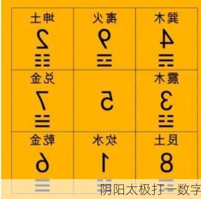 阴阳太极打一数字