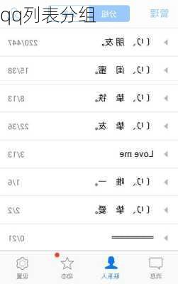 qq列表分组