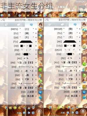 非主流女生分组