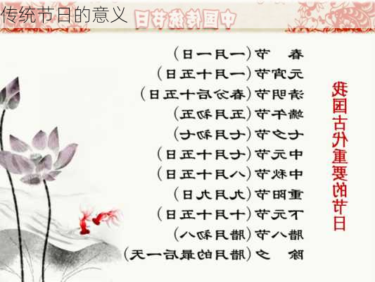 传统节日的意义