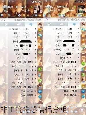 非主流伤感情侣分组