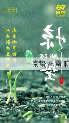 惊蛰春雷响