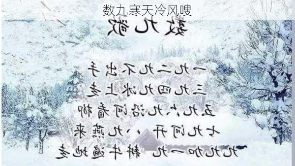 数九寒天冷风嗖