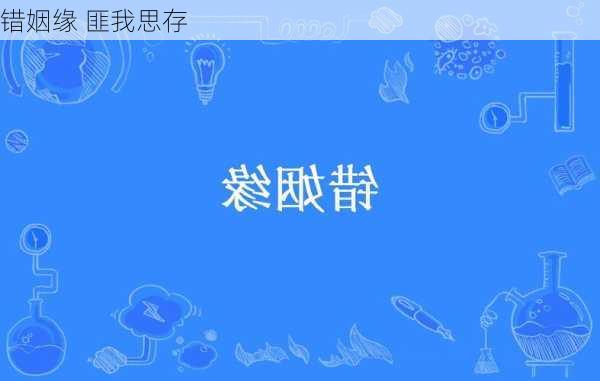 错姻缘 匪我思存