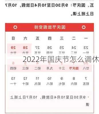 2022年国庆节怎么调休